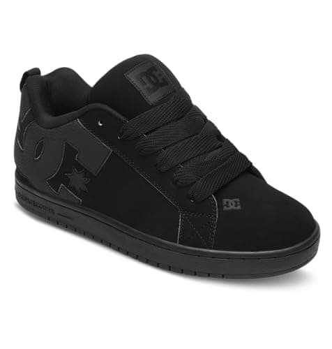 Image of DC Shoes Men's Court Graffik - Low-top for Men Skateboarding Shoes, Black, 9 UK
