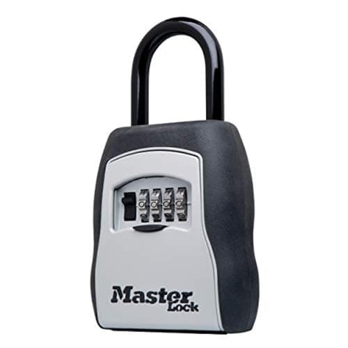 Image of Locking Combination 5-Key Steel Box, 3 1/2w x 1 5/8d x 4h, Black/Silver