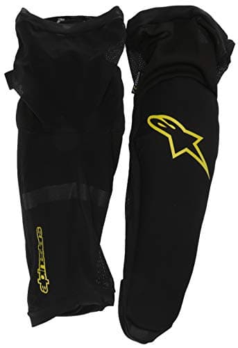 Image of Alpinestars Men's Paragon Plus Knee/Shin Protector, Black Acid Yellow, X-Small