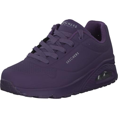 Image of Skechers Women's Uno Stand on Air Sneaker, Purple Durabuck Mesh, 5 UK