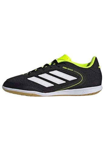 Image of adidas COPA Indoor Court League Football Boots Kids, core Black/FTWR White/Lucid Lemon, 3 UK Child