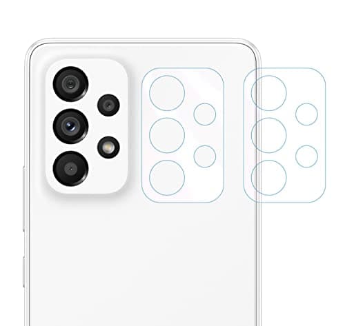 Image of Fonetek® Pack of 2, Compatible with Galaxy A73 5G, Camera Rear Lens Tempered Glass Protector Shield Guard Covers for Samsung Galaxy A73 5G