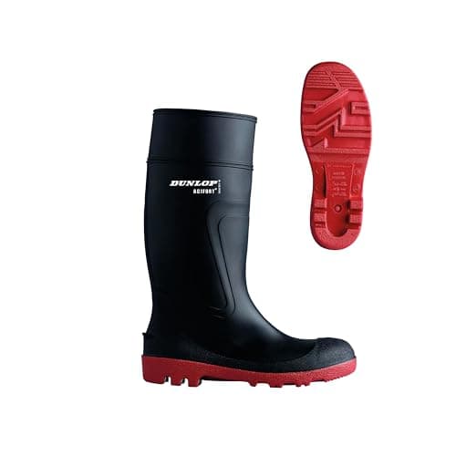 Image of BeeSwift (BEESQ) DUNLOP ACIFORT WARWICK WELLY H812511 BLACK/RED Size 9 UK D886409