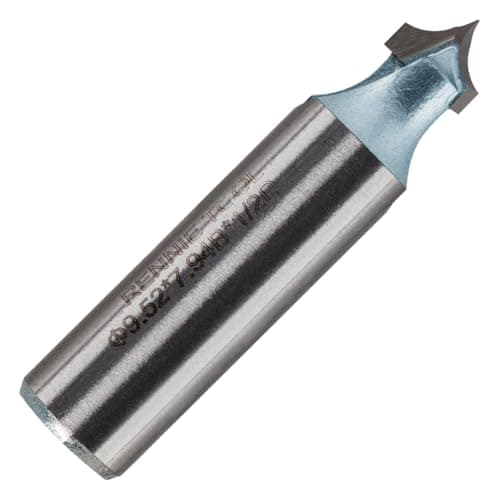 Image of Rennie Tools - 3/8" (9.52mm) Cut x 3/16" (4.8mm) RAD x 1/2" Shank TCT Tungsten Carbide Tipped Roundover Router Bit / Point Cutting Round Over Bit, 2 Flute Carbide Tipped CNC Router Bit