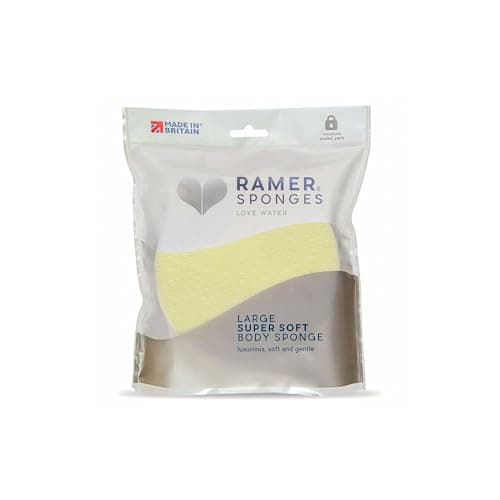 Image of Ramer Bath Sponge - SUPER SOFT BODY SPONGE LARGE (YELLOW)