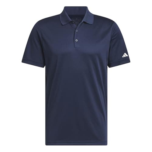 Image of adidas Men's Core Performance Primegreen Polo Shirt, Collegiate Navy, L