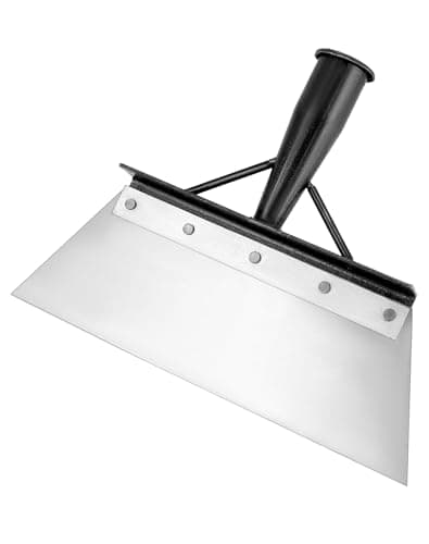 Image of QWORK® Floor Scraper 300 mm, Garden Hand Shovel, Ice Scraper, Paint Scraper, Cleaning Shovel, Manganese Steel