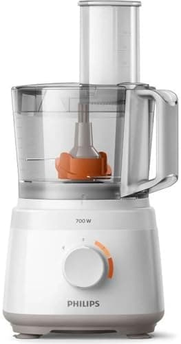 Image of PHILIPS HR7320/00 - Daily Robot - 700 W - Bowl 1.5L - 19 fonctions -2-in-1 stainless steel plate - 2 vitesses+pulse - White