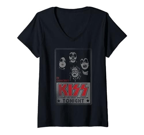 Image of KISS - Tonight V-Neck T-Shirt