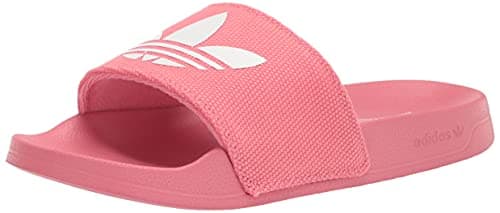 Image of adidas Originals Women's Adilette Lite Slide Sandal, Hazy Rose/White/Hazy Rose, 5