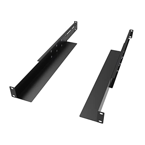Image of JINGCHENGMEI 1U Universal 4-Post Rack Mount Server Shelf Rails for Dell Compaq HP IBM APC - 16.5-29.5 Inches Adjustable Depth-110 lbs Capacity (16.5-29.5" Rails)