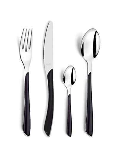 Image of Amefa ECLAT 24-Piece Cutlery Set, Black