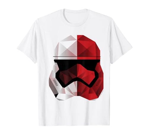 Image of Star Wars The Last Jedi B&W Cubist Trooper Helmet T-Shirt
