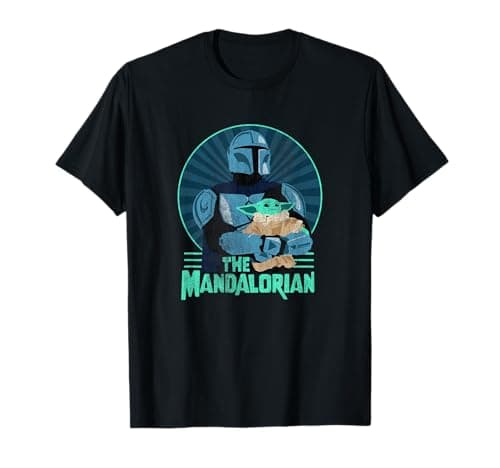 Image of Star Wars: The Mandalorian & Grogu Looking in The Distance T-Shirt