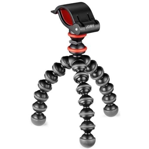 Image of JOBY GorillaPod Starter Kit, Versatile Mini Flexible Tripod with Universal Smartphone Clamp, GoPro Mount, Torch Light Mount, Quick Release Plate, Universally Compatible, Watch FIFA World Cup , Black