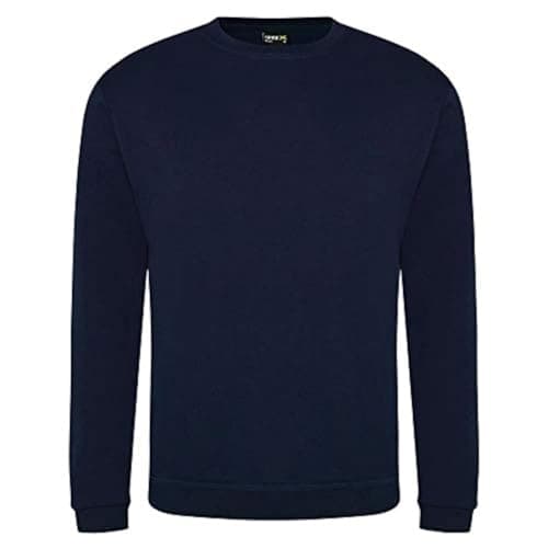 Image of Super Lemon Men's Unisex Sweatshirt – Long Sleeve Casual Jumper for Work, Sports, Gardening, and Building, Ideal Workwear for Builders and Electricians (Navy, 5XL)