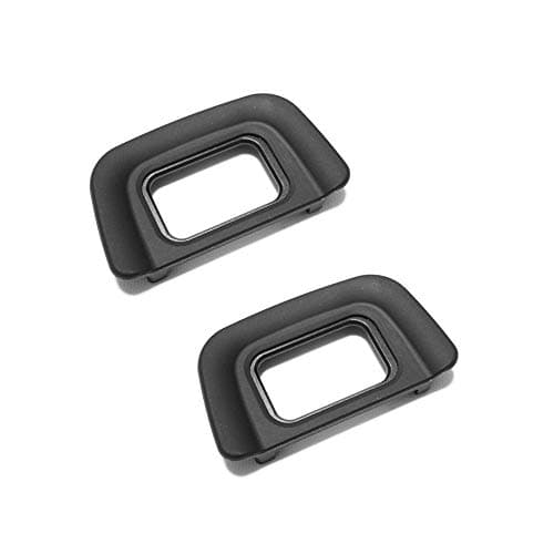 Image of DK-20 Eyecup Eyepiece Viewfinder for Nikon D5200 D5100 D3200 D3100 D60 F80 Camera (2 Pack)