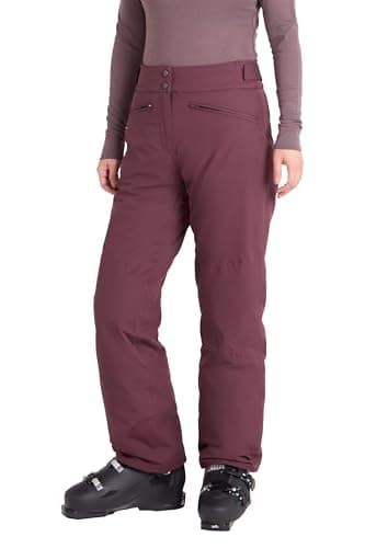 Image of Mountain Warehouse Isola Womens Extreme Ski Pants - Waterproof, Taped Seams, Breathable - Ideal for Winter Sports, Skiing, Snowboarding Dark Purple Women's Size 16