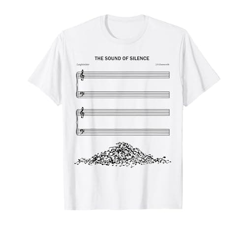 Image of The Sound Of Silence Funny Musical T-Shirt
