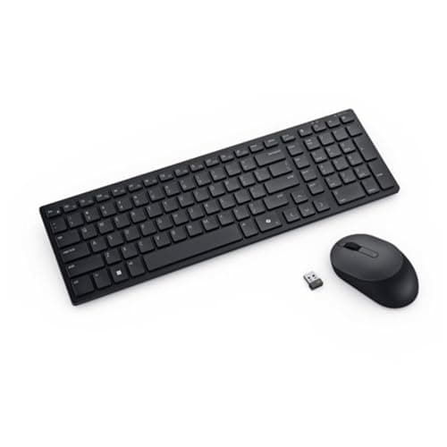 Image of Dell KM555 Wireless RF Wireless + Bluetooth Plunger Key Switch QWERTY Black Mouse Included