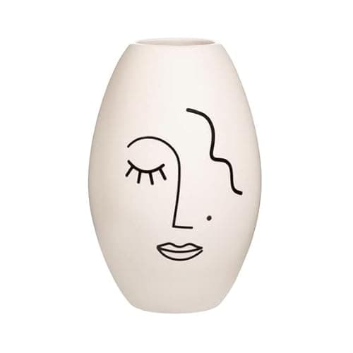 Image of Sass & Belle Abstract Face White Large Vase