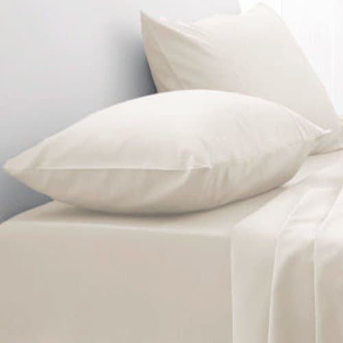 Image of Emma Barclay 180 Thread Count Percale Pillowcase (Pair) in Ivory - Pillowcase Pair