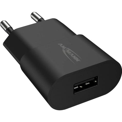 Image of Ansmann 1001-0108 1-Port USB Charger 5 W USB Charger with Intelligent Charging Control for Smartphone, Tablet, GoPro, e-Book Reader, etc., Black