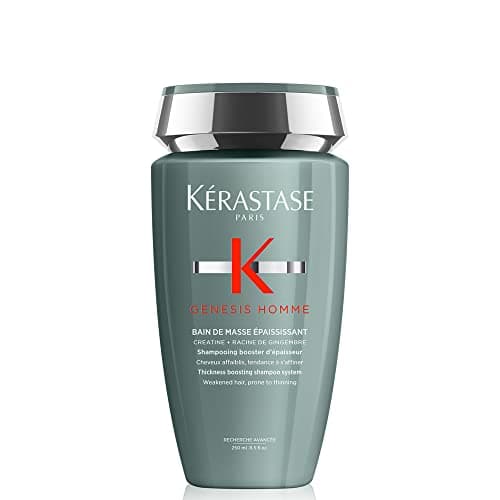 Image of Kérastase Genesis Homme Men’s Shampoo, Anti-Fall Thickening Shampoo, for Weakened and Thinning Hair, Bain De Masse Epaississant, 250 ml
