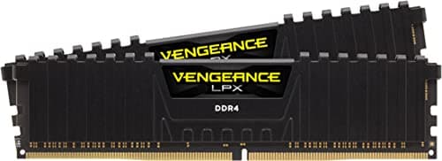 Image of CORSAIR VENGEANCE LPX DDR4 RAM 16GB (2x8GB) Up to 3200MHz CL16-20-20-38 1.35V Intel AMD Desktop Computer Memory - Black (CMK16GX4M2E3200C16)