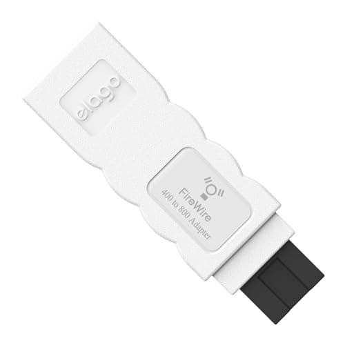 Image of elago FireWire 400 to 800 Adapter Compatible with Mac Pro, MacBook Pro, Mac Mini, iMac and All Other Computers (White)