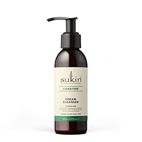 Image of Sukin Signature Cream Cleanser 125ml - with Rosehip, Avocado & Sesame Oils; cruelty free & vegan friendly - removes make-up, oil and dirt build up on the skin.