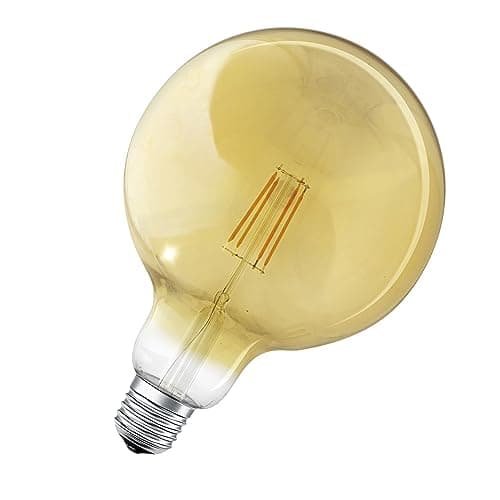 Image of LEDVANCE Smart LED bulb with ZigBee, E27 base, Dimmable, Warm white (2400K), Golden globe shape, Clear filament, Replacement for 55W bulbs, Controllable with systems like Alexa, Google or Hue, 1-pack.