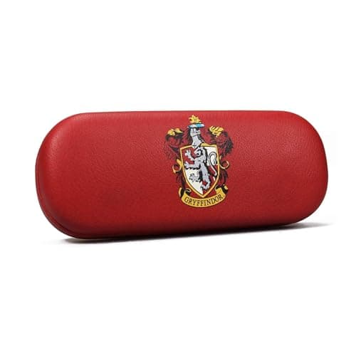Image of Half Moon Bay | Harry Potter | Hard Glasses Case - Gryffindor House Pride | PU Leather - Red | Official Merchandise