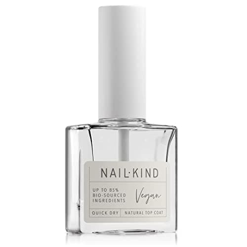 Image of NAILKIND Clear Nail Polish - Mist You Clear Top Coat - High-Gloss Extra-Wear Nail Varnish - Vegan Nail Lacquer Peta Certified Cruelty Free - Quick Drying Long Lasting Chip Resistant Manicure - 8ml