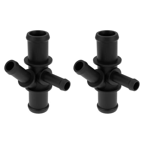 Image of Be In Your Mind 2pcs Coolant 4-Way Distributor Pipe 1K0121087P Compatible with VW Golf Plus 10-13