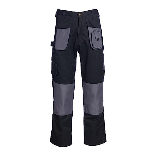 Image of Blackrock Men's Workman Trouser, Black and Grey, 36" Regular Leg