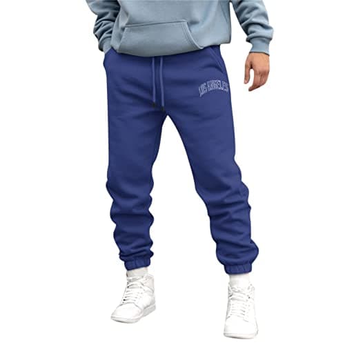 Image of NQyIOS Black Sweatpants Mens Joggers Bottoms Open Hem Womens Joggers Bottoms Trousers for Boys 10-12 Big and Tall Mens camo Pants Dark Blue Jeans for Men UK Size