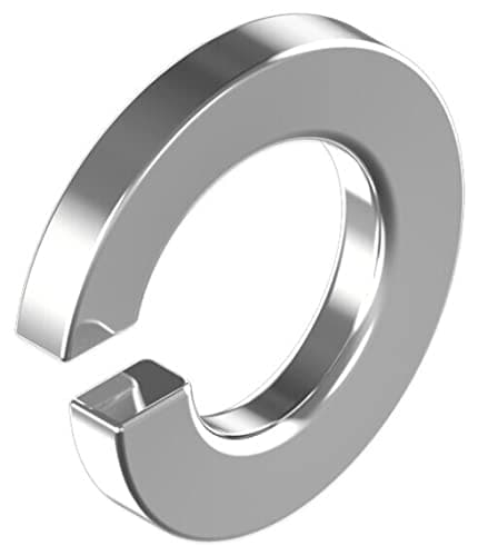 Image of 50 x M12 Rectangular Spring Split Lock Washer Square Coil Steel Zinc Plated DIN 127 HIGH Quality