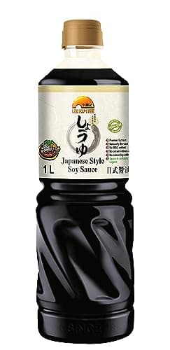 Image of Lee Kum Kee Japanese Style Premium Soy Sauce 1L | Naturally Brewed, Vegan-Friendly & No Added MSG – Smooth Umami-Rich Flavor for Everyday Cooking | Halal Ingredients