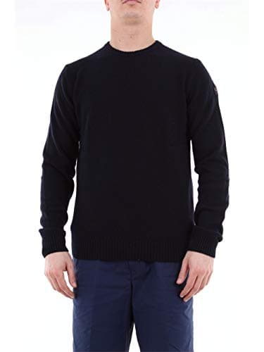 Image of Paul & Shark Men`s Lambswool Crew Neck Jumper - C0P1061 - Navy 752 (Medium)