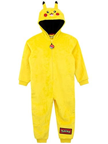 Image of Pokémon Pikachu Onesie for Boys, Yellow, Size 8-9 Years
