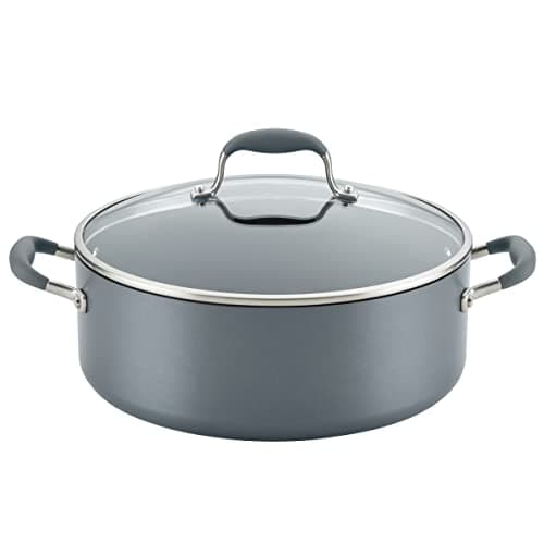 Image of Anolon Advanced Home Hard-Anodized Nonstick Wide Stock Pot/Stockpot (7.5-Quart, Moonstone)