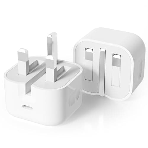 Image of USB C Plug Fast Charge 20W,[apple MFi Certified] iPhone Charger Fast Charge for iPhone 17 16 15 14 13 11 Pro Max Plus,iPad,Samsung Type C Adapter Fast USB c Charger UK Adapte 2-Pack