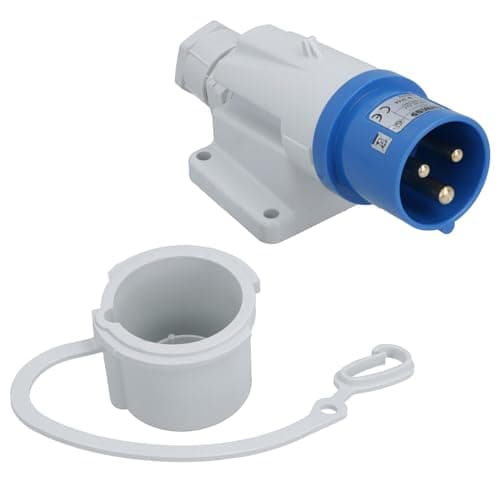 Image of AB Tools 230v Mains 16A Surface Mount Inlet Socket Caravan Motorhome Trailer Hook Up