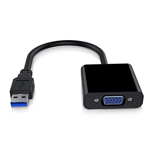 Image of RGBS 1080P USB 3.0 to VGA Adapter Converter Video Graphic Card Display External Cable Adapter for PC Laptop Windows 7/8/8.1/10/11, Tablets and Windows XP, Built-in-Driver, Not Support MAC