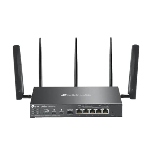 Image of TP-Link ER706WP-4G AX3000 WiFi 6 Gigabit Internet Router, Dual-Band Wifi Booster, Omada Mesh WiFi Router, Support 4G+ Cat6, 5 Gigabit Ethernet Ports, High-security VPN, Centralized cloud management