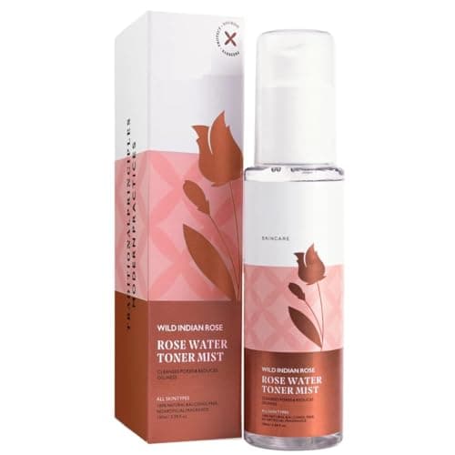 Image of Ayurvedic Rose Water (Gulab Jal) Facial Mist Toner – 100ml | Natural Skin Toner & Hydrating Face Mist | Glowing Skin & Pore Minimizing | for Men & Women