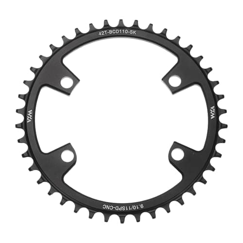 Image of sourcing map 110BCD Bike Chainring 42T 9/10/11 Speed 176mm Diameter Round Aluminum Narrow Wide Tooth Bike Chainwheel for MTB Road Bike, Black