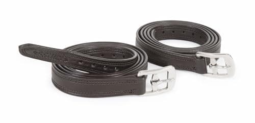 Image of Shires Easy Care Non Stretch Stirrup Leathers - 48" Havana