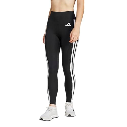 Image of adidas Women's Optime Essentials 3-Stripes 7/8 Training Leggings, Black/White, M